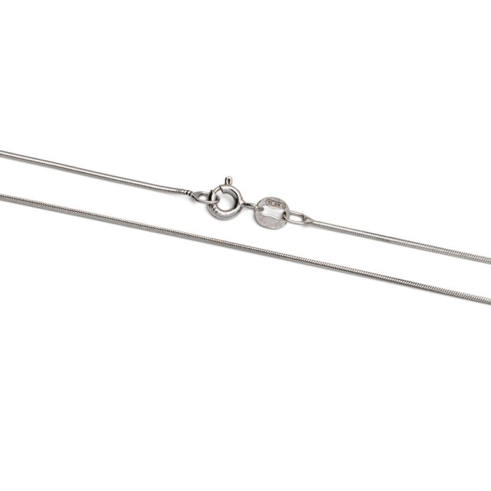 Ασήμι 925 Αλυσίδα Round Snake 50 cm - Image 1