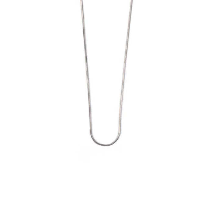 Ασήμι 925 Αλυσίδα Round Snake 50 cm - Image 2