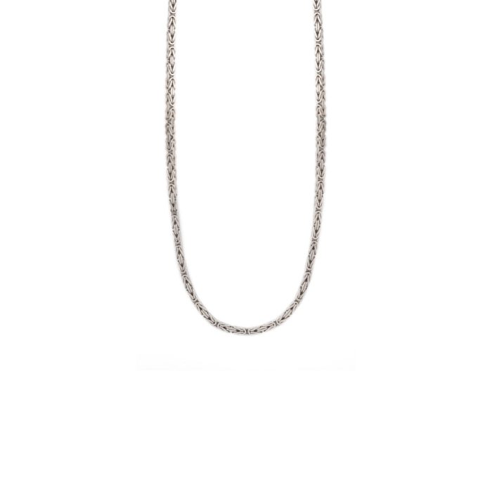 Ασήμι 925 Αλυσίδα Βυζαντινή 55cm - Image 2