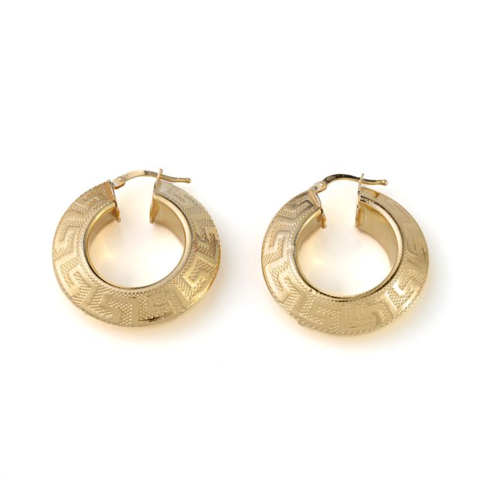 Meander Earrings - Sterling Silver and Gold Plated - Image 1