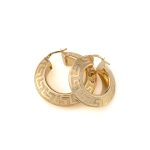 Meander Earrings - 925 Sterling Silver and Gold Plated - Image 2