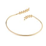 Βραχιόλι Bangle Ελιά με Τιρκουάζ - Ασήμι 925 Επιχρυσωμένο - Image 3