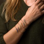 Βραχιόλι Bangle Ελιά με Τιρκουάζ - Ασήμι 925 Επιχρυσωμένο - Image 2