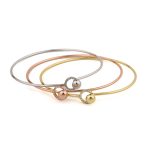 Μίνιμαλ Βραχιόλι Bangle με Κύκλο - Ασήμι 925 - Image 5
