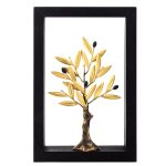 Bronze olive tree – Wooden Frame