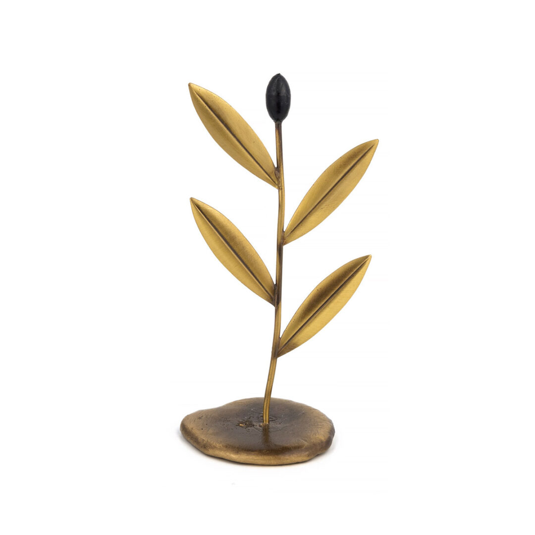 SO-E-00199005_1 Minimal Olive Branch - Bronze - Image 1