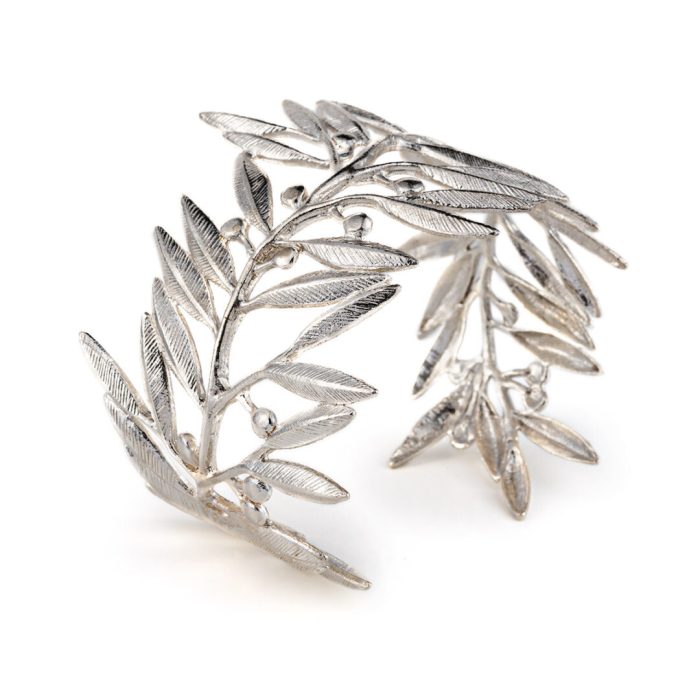 Ancient Greek bracelet with olive leaves - Sterling Silver - Image 2