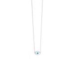 9K White Gold Necklace Evil Eye - Image 3