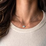 9K White Gold Necklace Evil Eye - Image 4