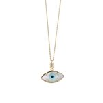 Evil Eye Necklace – 9K Gold and Zircon - Image 2