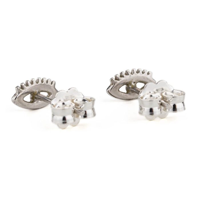 Tiny Eye Stud Earrings – 925 Sterling Silver - Image 3