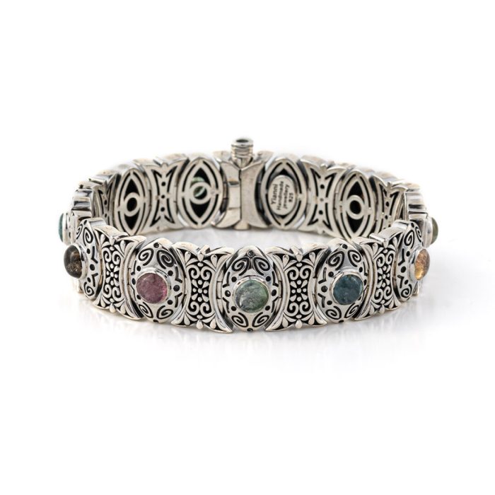 Βυζαντινό Βραχιόλι με Πέτρες Ασήμι 925 - Yianni Jewelry - Image 1