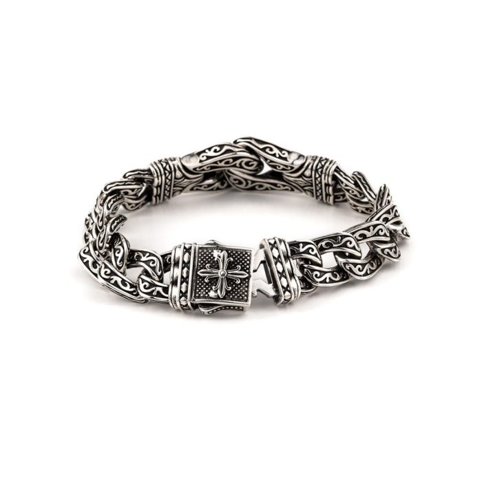 Hercules Knot Link Bracelet Sterling Silver 925 - Yianni Jewelry - Image 3