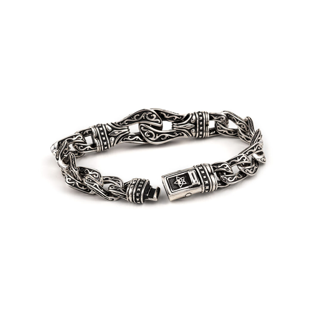 YI-B-02378137b Βυζαντινό Βραχιόλι Hercules Knot Ασήμι 925 - Yianni Jewelry - Image 3