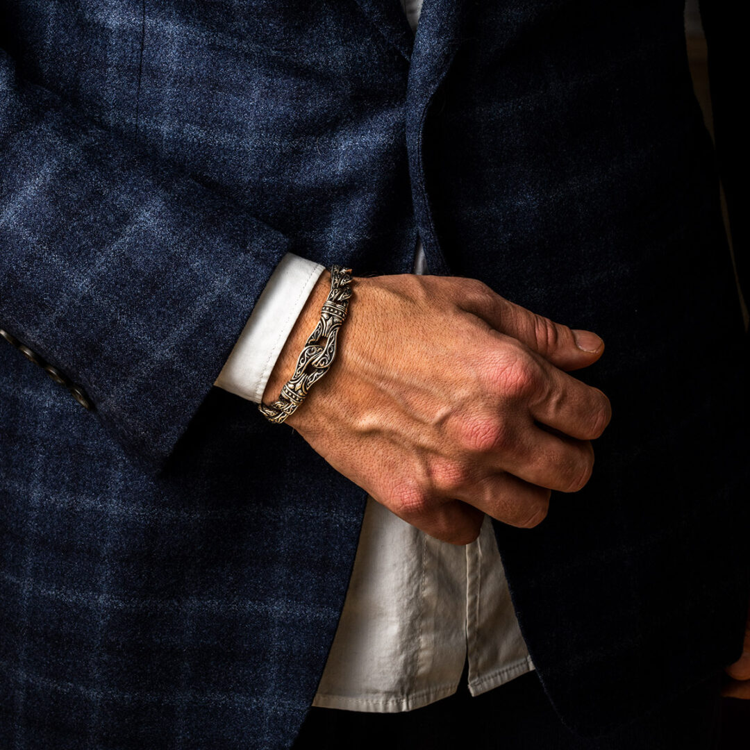 YI-B-02378137m Βυζαντινό Βραχιόλι Hercules Knot Ασήμι 925 - Yianni Jewelry - Image 2