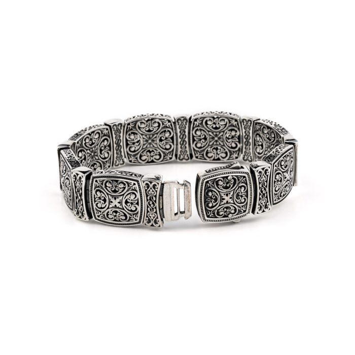 Βυζαντινό Βραχιόλι με Σταυρούς Ασήμι 925 - Yianni Jewelry - Image 3