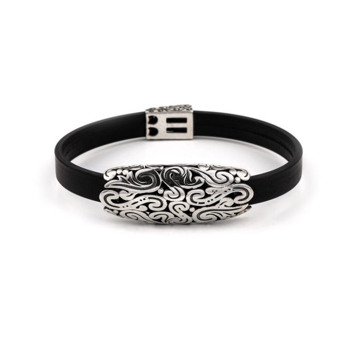 Βυζαντινό Βραχιόλι Floral Ασήμι 925 - Yianni Jewelry - Image 1