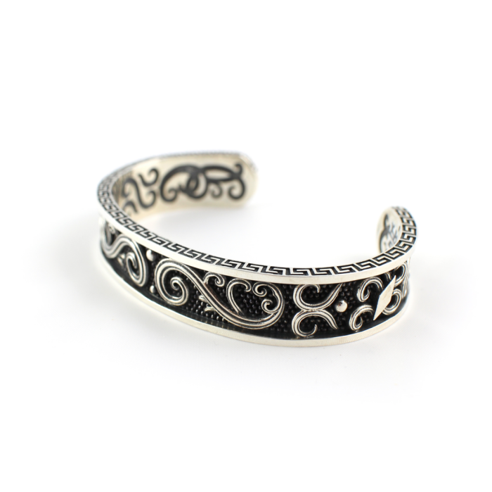 Βυζαντινό Βραχιόλι Cuff – Ασήμι 925 Κοσμήματα Yianni - Image 1