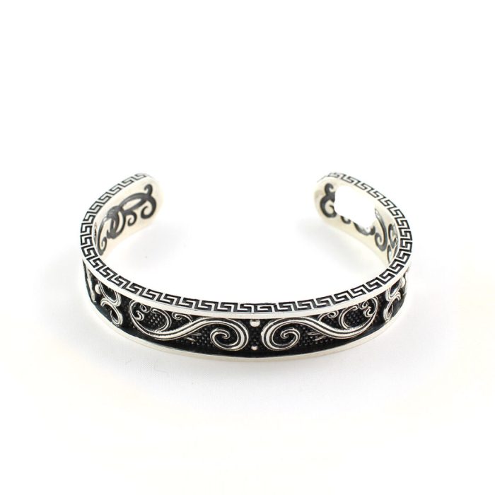 Βυζαντινό Βραχιόλι Cuff – Ασήμι 925 Κοσμήματα Yianni - Image 3