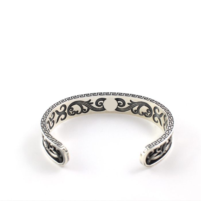 Βυζαντινό Βραχιόλι Cuff – Ασήμι 925 Κοσμήματα Yianni - Image 5