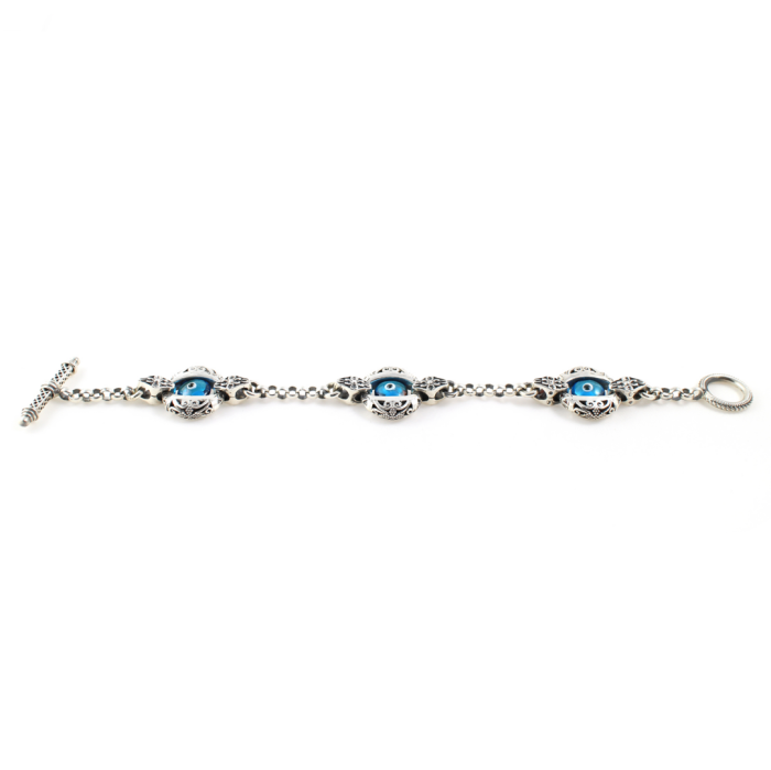 Βυζαντινό Βραχιόλι με Μάτι – Ασήμι 925 Yianni Jewelry - Image 2