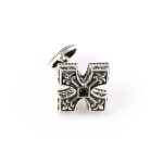 Byzantine Cross Cufflinks - Sterling Silver Yianni Jewelry - Image 2