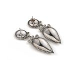 Anthemion Drop Earrings Sterling Silver - Yianni Jewelry - Image 2
