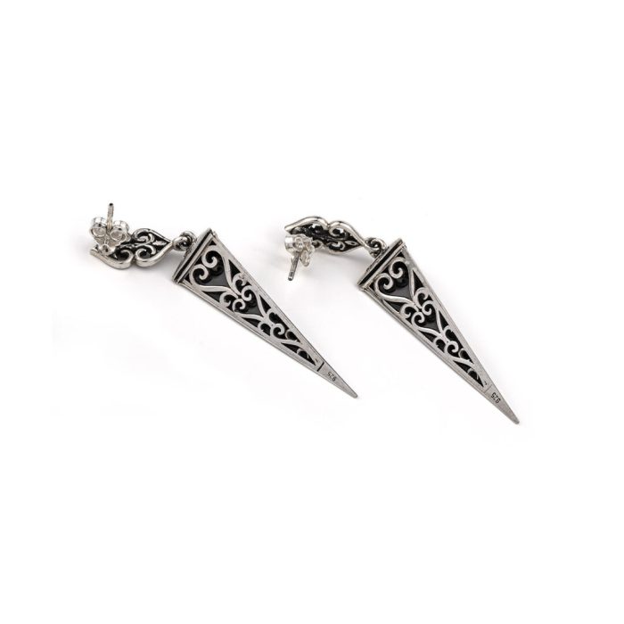 Βυζαντινά Σκουλαρίκια Ασήμι 925 - Yianni Jewelry - Image 2
