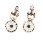 Σκουλαρίκια Βυζαντινά Mother of Pearl - Yianni Jewelry