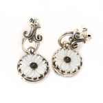 Σκουλαρίκια Βυζαντινά Mother of Pearl - Yianni Jewelry - Image 3