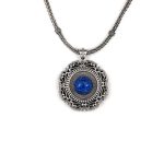 Βυζαντινό Μενταγιόν Lapis Lazuli Ασήμι 925 - Yianni Jewelry