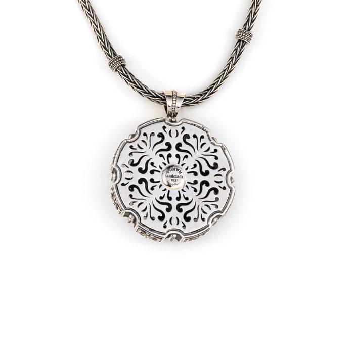 Βυζαντινό Μενταγιόν Lapis Lazuli Ασήμι 925 - Yianni Jewelry - Image 2