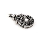 Byzantine Pearl Pendant Ariadne Sterling Silver – Yianni Jewelry