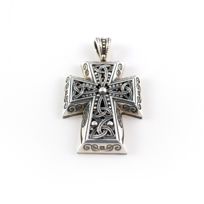 Sterling Silver Byzantine Cross - Yianni Jewelry - Image 1