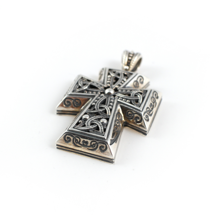 Sterling Silver Byzantine Cross - Yianni Jewelry - Image 2