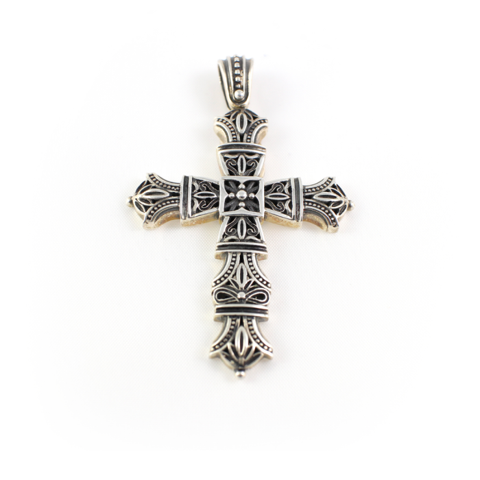 Βυζαντινός Σταυρός Ασήμι 925 - Yianni Jewelry - Image 1