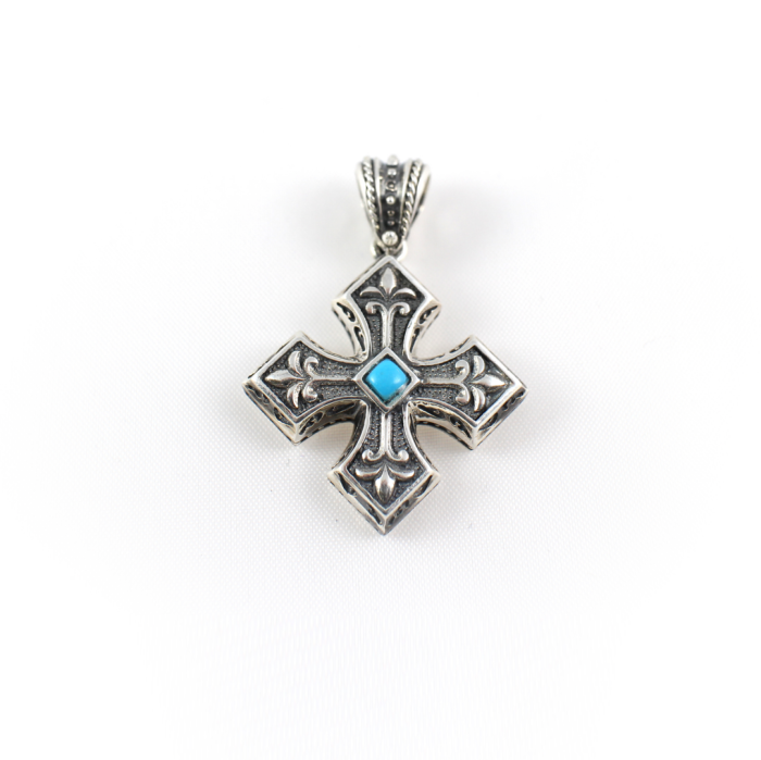 Σταυρός με Τυρκουάζ - Yianni Jewelry - Image 1