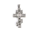 Russian Orthodox Cross Pendant - 925 Sterling Silver - Image 2