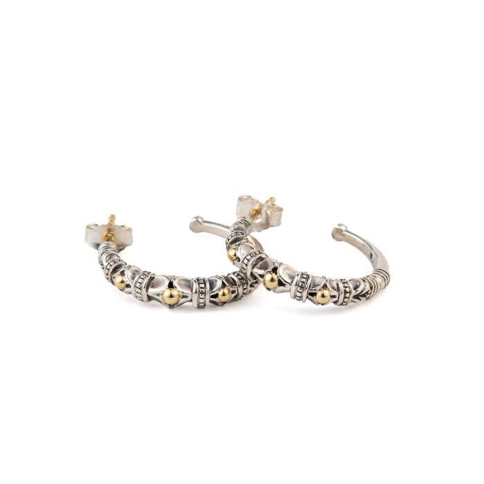 Kassandra Hoops earrings in 18K Gold and Sterling Silver - Image 1