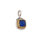 Gerochristo – Iris square pendant in Sterling Silver with Lapis