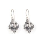 Gerochristo - Semeli Earrings in Sterling Silver with Purple Quartz - Image 2