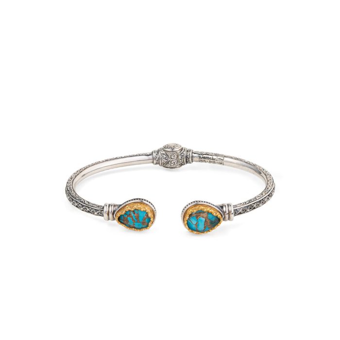 Gerochristo - Βραχιόλι Turquoise Copper από Ασήμι 925 - Image 1