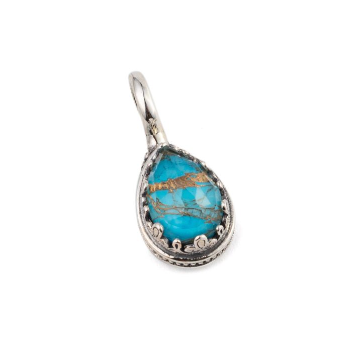 Gerochristo - Aegean colors pendant with Gemstone - Image 2