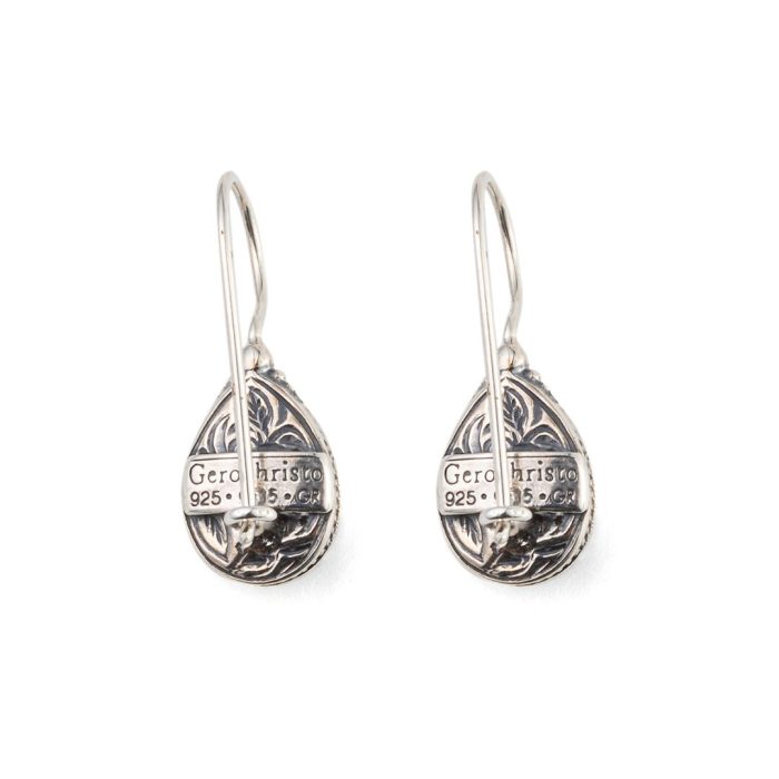 Gerochristo - Aegean Colors Earrings with Gemstone - Image 2