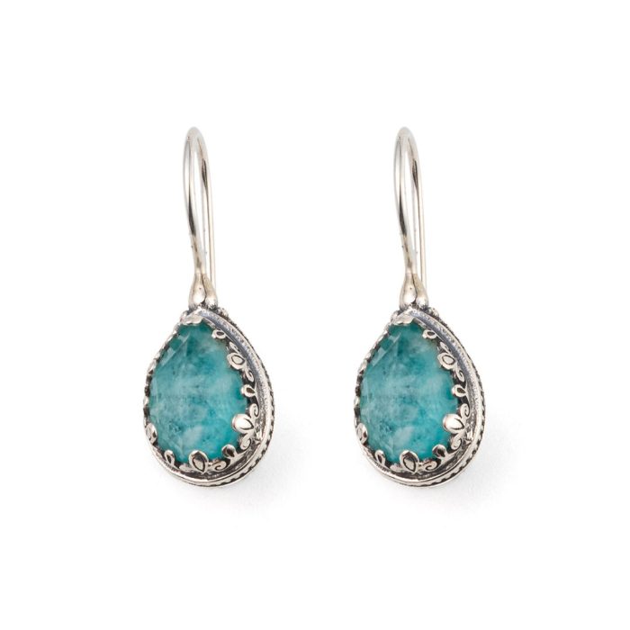 Gerochristo - Aegean Colors Earrings with Gemstone - Image 5