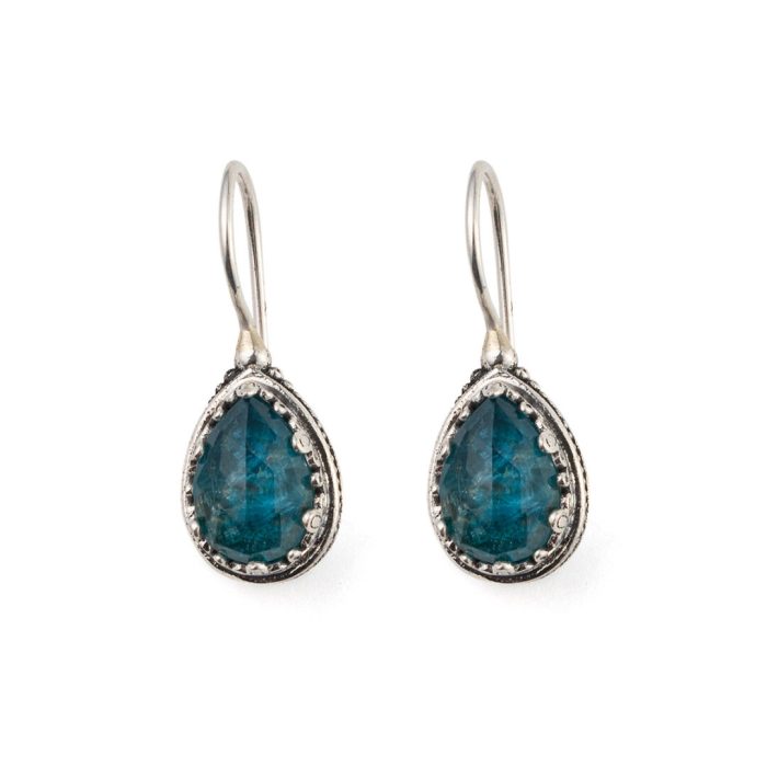 Gerochristo - Aegean Colors Earrings with Gemstone - Image 1