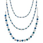 Spiral Necklace - Blue Opal Sterling Silver - Image 3