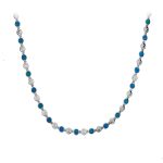 Spiral Necklace - Blue Opal Sterling Silver - Image 7