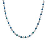 Spiral Necklace - Blue Opal Sterling Silver - Image 6