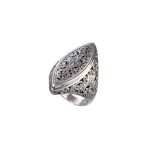 Gerochristo - Mediterranean Marquise shape Ring in Sterling Silver - Image 3